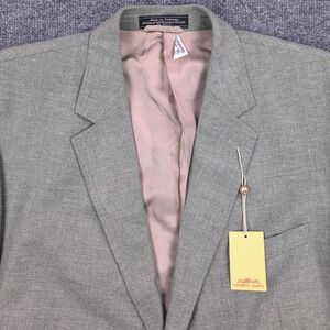 Coconut Grove Cotter Sport Coat Mens 48R Green Wool Bamboo Linen Herringbone NWT